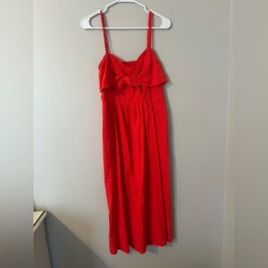 Old Navy Red Midi Dress